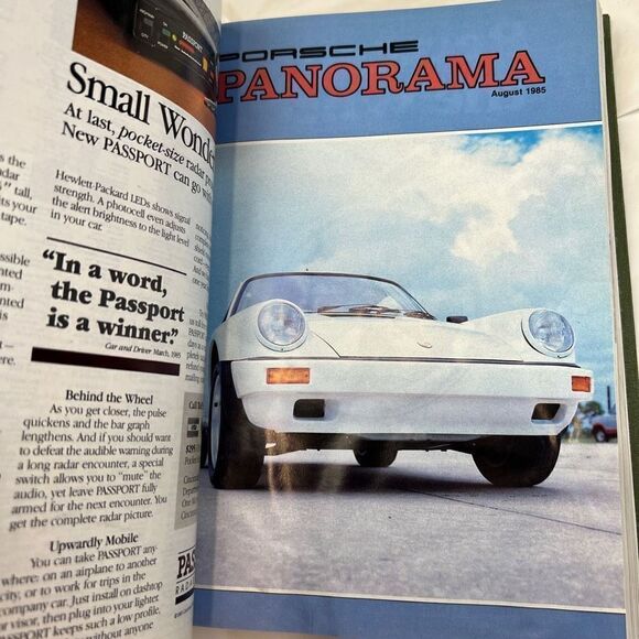 Porsche Panoramic Hardcover Bounded Magazines Vintage 1985 July-Dec & 30th Anni - Picture 4 of 12